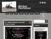 Tablet Screenshot of mickeypantelous.com